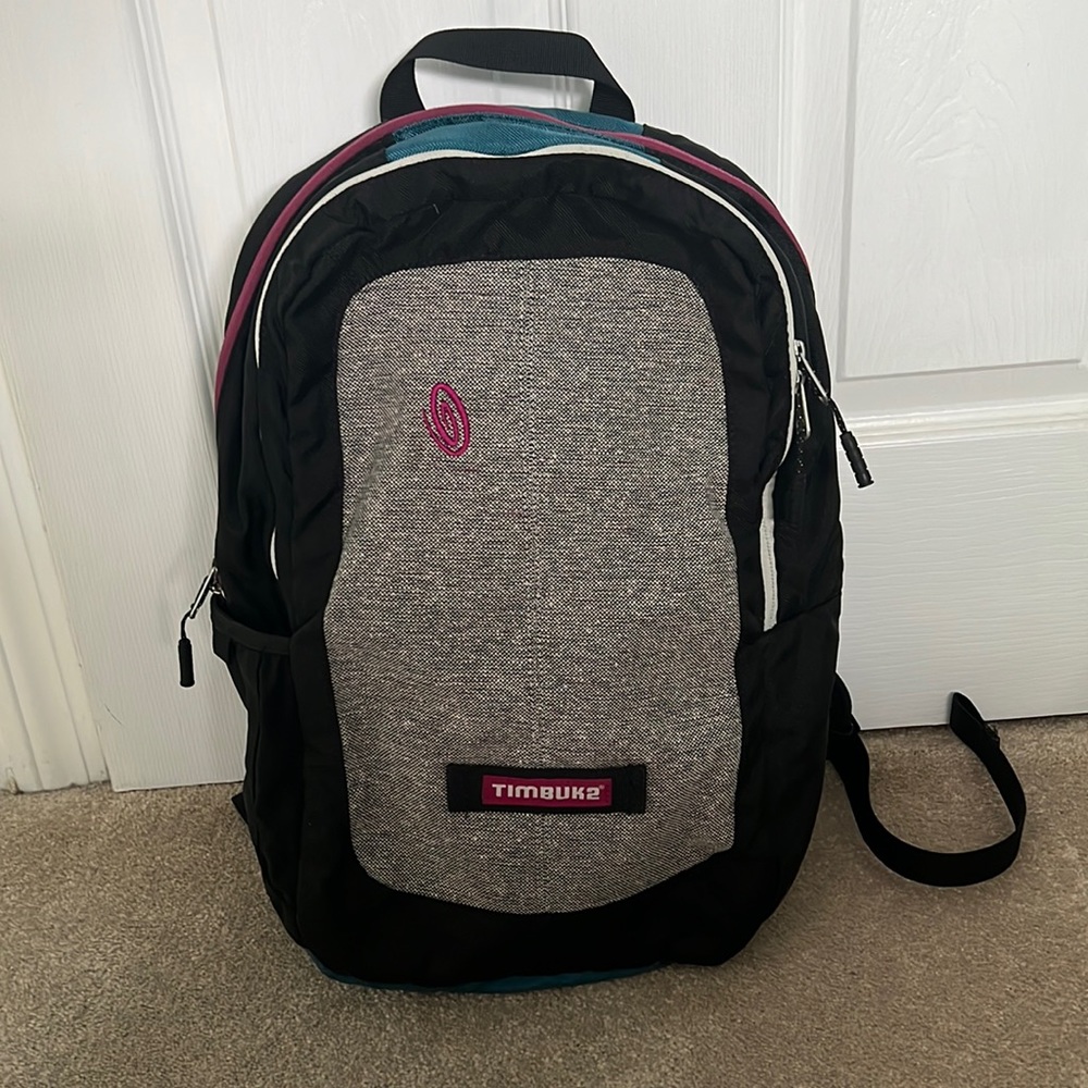 Like-new Timbuk2 Teal and Purple Backpack with Laptop Pocket